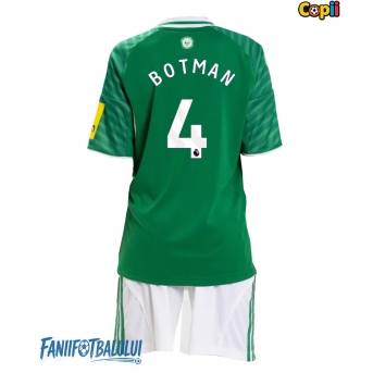 Newcastle United Sven Botman #4 Echipament de Fotbal Replică 2025-26 Copii Deplasare (+ Șorturi)